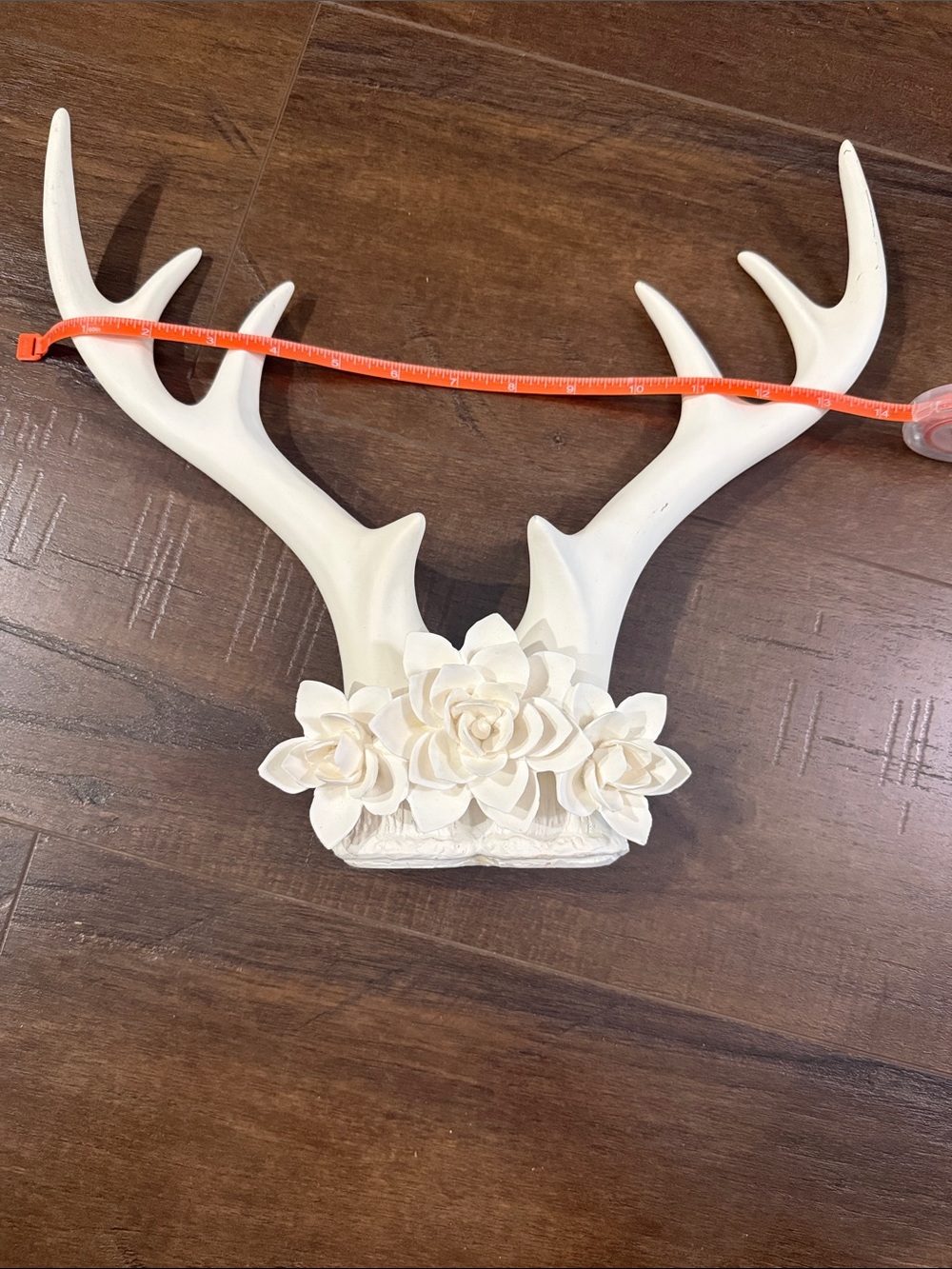 Hobby Lobby White Floral Antler Wall Decor